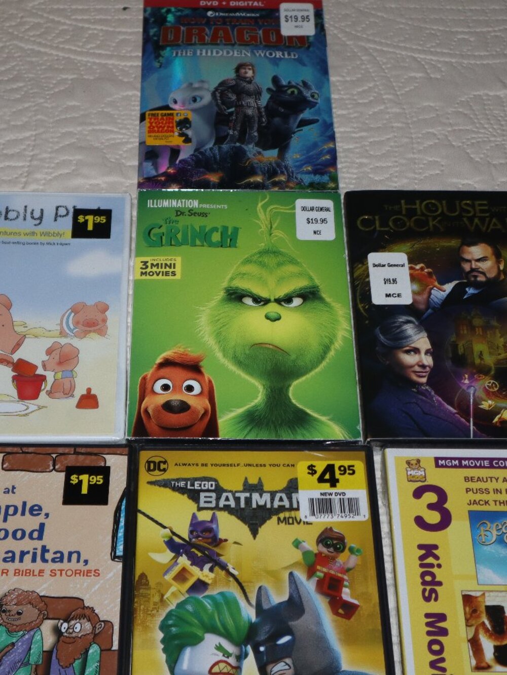 7 DVDs NWT Video Movie Night Netflix Universal DreamWorks Lego